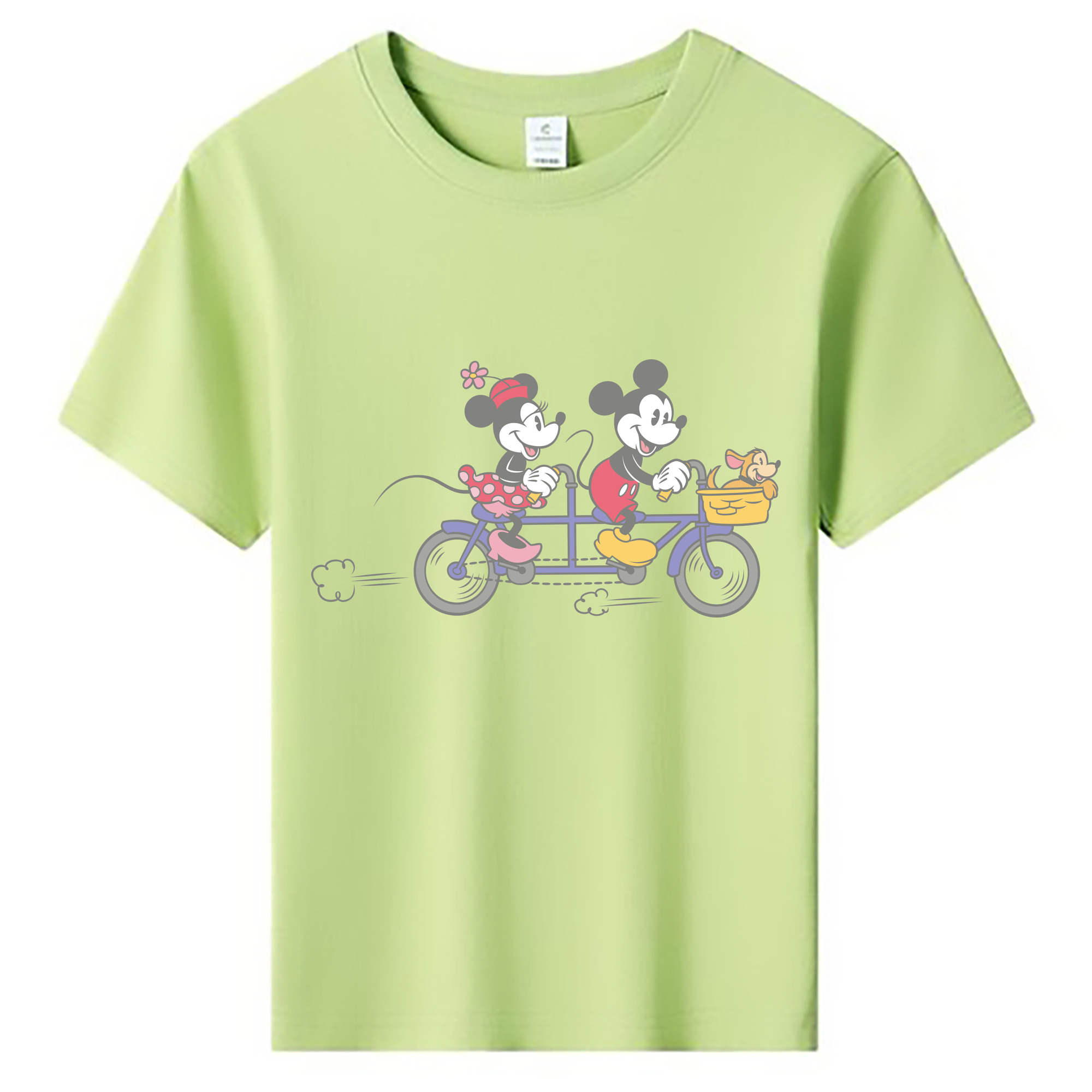 ミッキーマウス Mickey Mouse 綿100％キッズTシャツ（フロントプリント）
